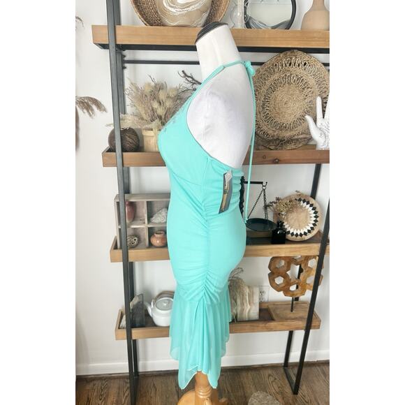 NWT Deadstock Ruby Rox Size Medium Teal Fairy Dress Midi - Picture 2 of 8